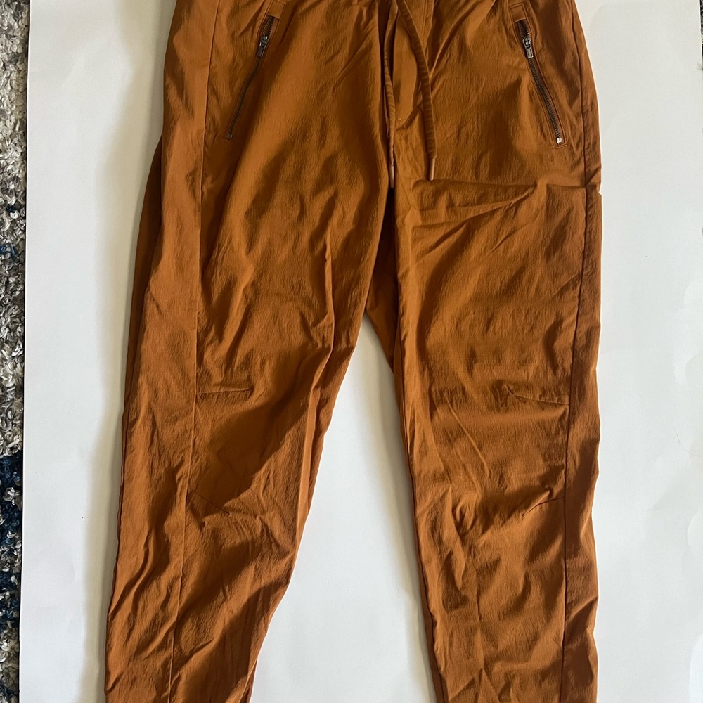 Athleta Rust Orange Track Joggers